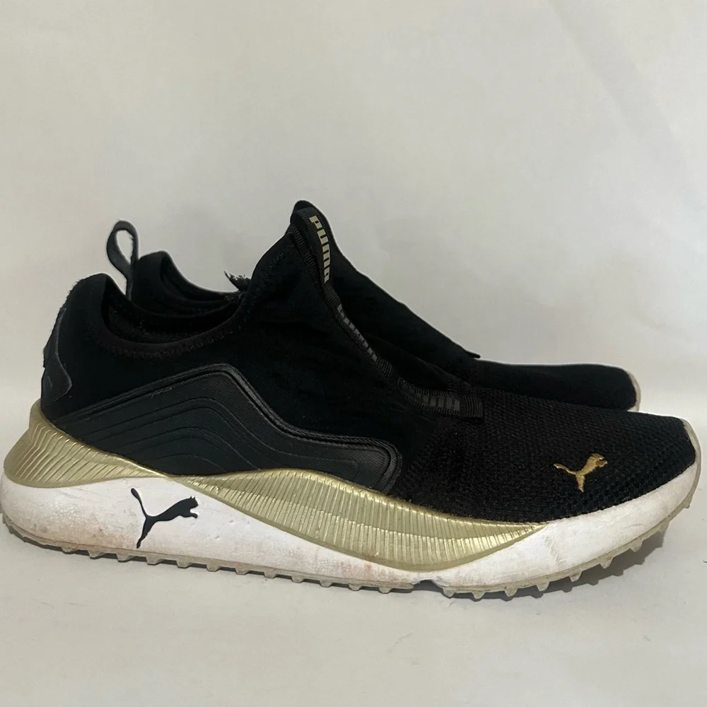Puma Women’s Black and Gold Athletic Shoes